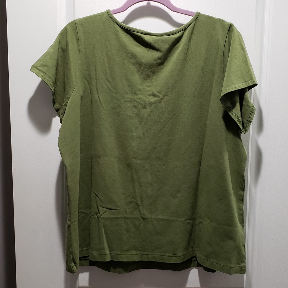 *SOLD* Stretch Charm Accent Scoop Neck Shirt - Picture 2 of 7